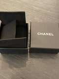 Chanel Silver Tone Pearl Earrings