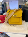 Pre Loved Mulberry Small Antony in Ochre Yellow Grained Leather - Excellent