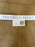 Veronica Beard Camel Linen Waistcoat UK 10