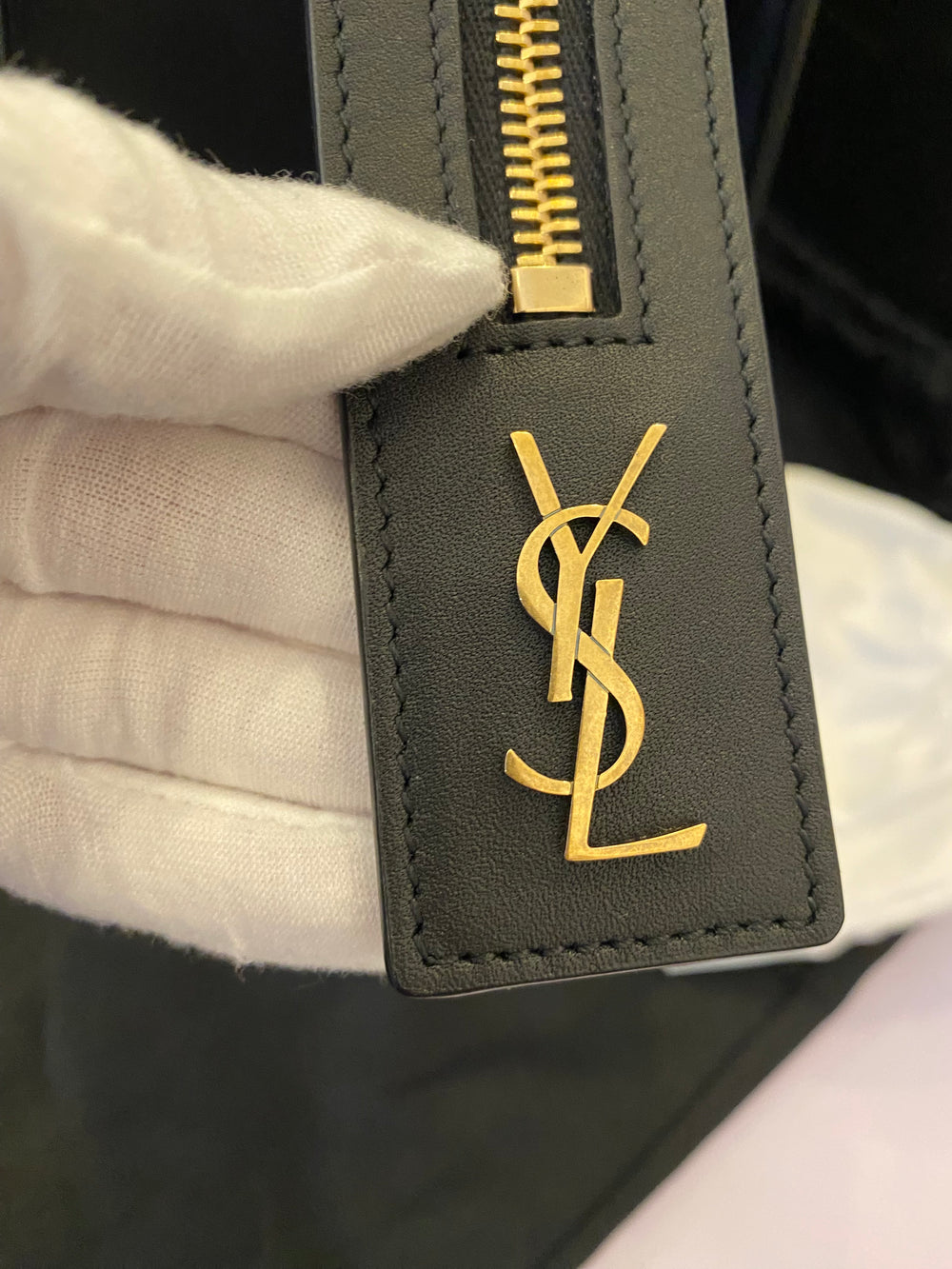 Pre Loved Yves Saint Laurent East Side Medium Tote in Black (as new)