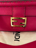 Pre Loved Fendi Baguette in Cerise Nappa Embossed Leather
