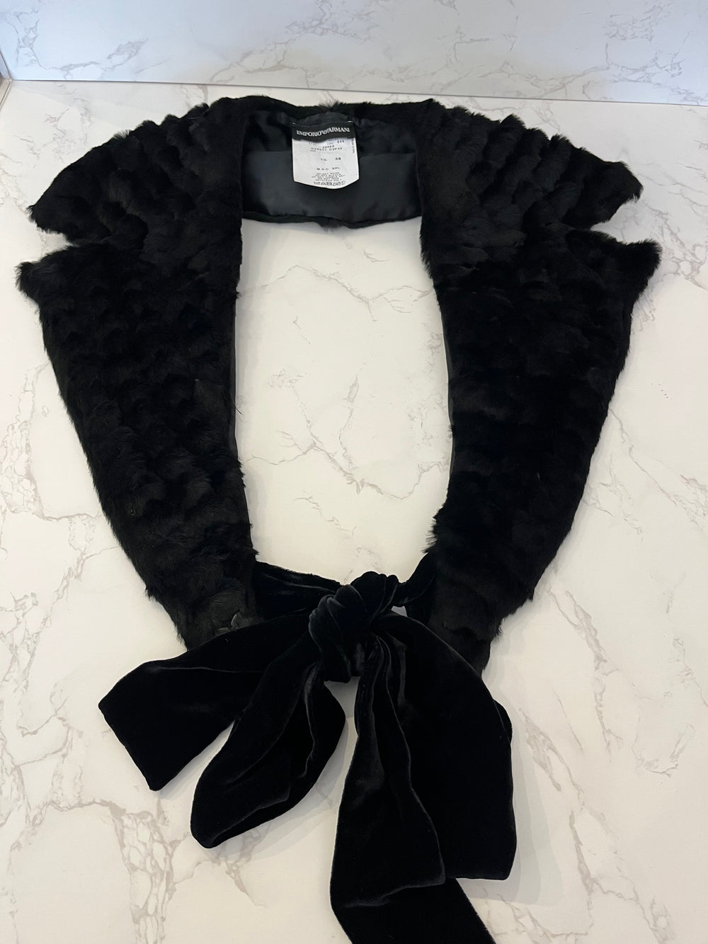 Pre Loved Emporio Armani Fur Collar (excellent) **RESERVED**
