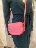 Pre Loved Aspinal of London Small Stella Satchel in Deep Rose - As New
