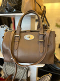 Pre Loved Mulberry Double Zipped Bayswater in Taupe