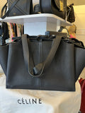 Pre Loved Celine Black Leather Tri Fold Bag
