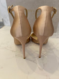Pre Loved Jimmy Choo Lucy Dusty Pink Satin High Heel Shoe Pink UK 6