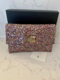 Pre Loved Anya Hindmarch “Valorie”  Glitter Clutch Bag (excellent)