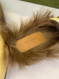 Pre Loved Gucci Princetown Cream Fur Mules UK4 - NEW