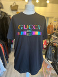 Pre Loved Gucci Unisex Black & Iridescent T-Shirt size M (new)