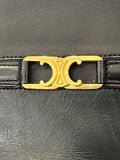 Pre Loved Celine Claude Long Black Leather Triomphe Boots UK 7 (new)