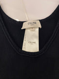 Pre Loved Celine Black Technical Jersey Bra Top  size L fits uk12-14 (excellent)