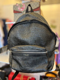 Saint Laurent Heidi Slimane City Backpack in Black Crinkle Leather