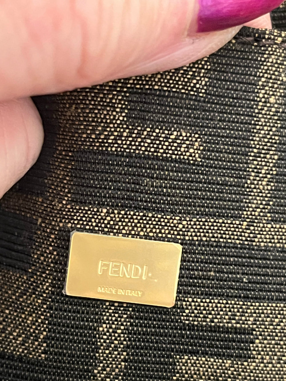 Pre Loved Fendi Mini Baguette Fabric Bag (new)