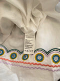 Pre Loved Zimmerman Embroidered Linen White Shorts UK6