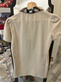 Burberry Beige & Nova Check Polo Shirt S-M