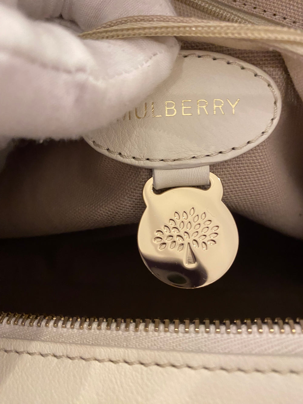 Pre Loved Mulberry Del Rey inWinter White Smooth Calf Leather (new)