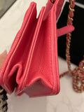 Pre Loved Chanel Mini Wallet on Chain in Pink 2020 (excellent)