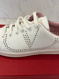 Pre Loved Valentino Backnet Perforated Leather Trainers UK 5.5