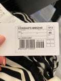 Pre Loved Missoni Chevron Black & White Strap Cotton Knit Dress IT 46 (fits uk10) NEW