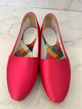 Pre Loved Christian Louboutin Pink Satin Espadrilles UK4