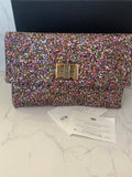 Pre Loved Anya Hindmarch “Valorie”  Glitter Clutch Bag (excellent)