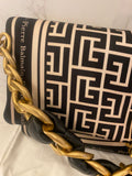 Pre Loved Balmain 1945 small scarf clutch bag