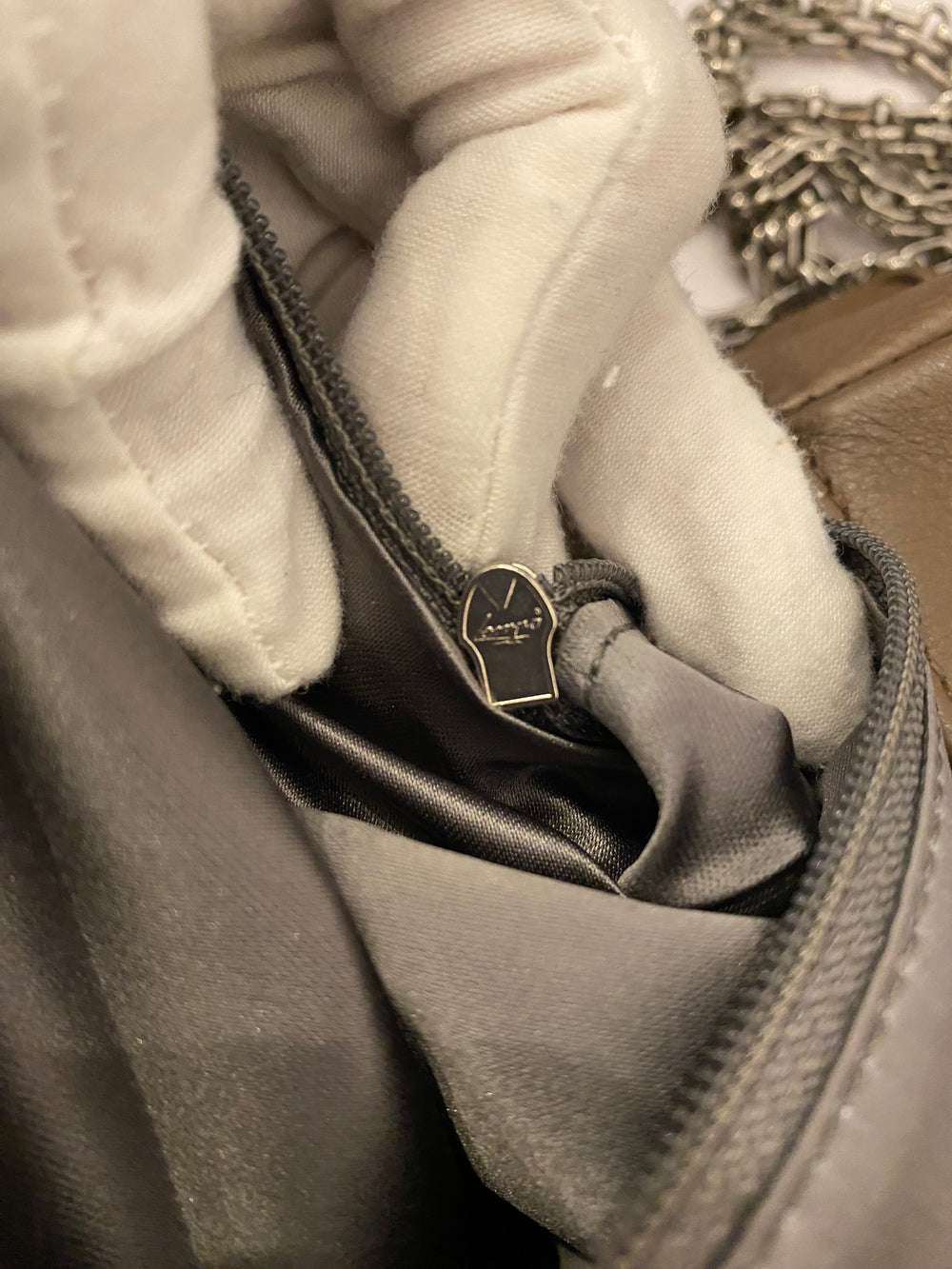 Pre Loved Chanel 2.55 Re-issue Mademoiselle Bag in Taupe  (excellent)