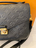 Pre Loved Louis Vuitton Pochette Metis Bag in Black Empreinte Leather **RESERVED A**
