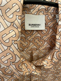Pre Loved Burberry Peach Silk TB Blouse Size 10 -Oversized (excellent)