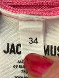Jacquemus Pink Ribbed Cardigan Fr 34 UK 6