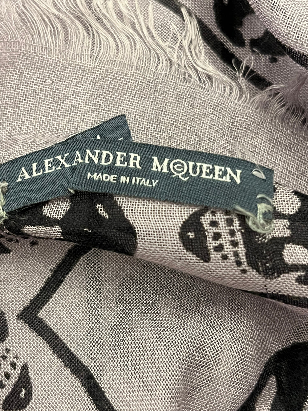 Pre Loved Alexander McQueen Skull Scarf