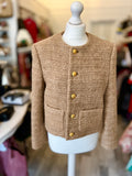 Pre Loved Celine Chasseur Wool & Mohair Camel Jacket size U.K. 8 (excellent)