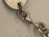 Pre Loved Tiffany & Co Silver Oval Tag 'Return to Sender' necklace