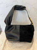 Pre Loved Mulberry Retwist Hobo in Black Leather & Suede - excellent