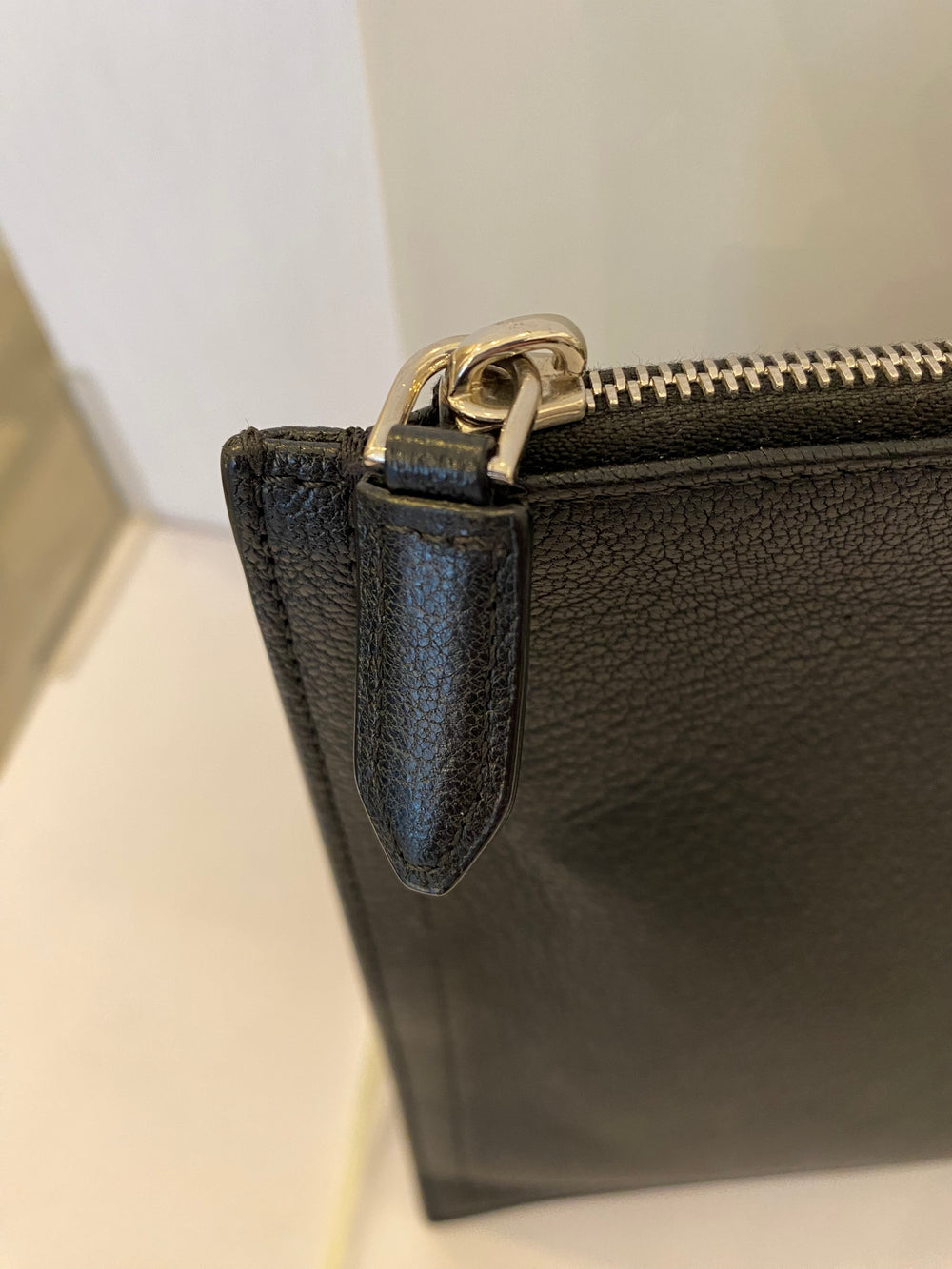 Pre Loved Givenchy Black Leather Antigonia Clutch