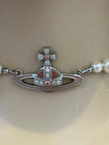 Pre Loved Vivienne Westwood Orb & Pearl Choker