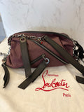 Pre Loved Christian Louboutin Plum Leather Shoulder Bag