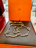 Hermes Silver Farandole Long Necklace 80