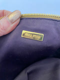 Pre Loved Miu Miu Matelasse Gold Wristlet Clutch Bag
