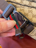 Gucci GG Unisex Canvas Belt/Crossbody Bag in Beige Monogram Canvas