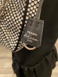 Pre Loved Prada Crystal Embellished Re-Edition 2005 Crossbody Bag (as new)