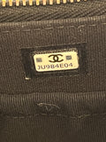 Chanel Quilted Crossbody Vanity Case in Black Leather