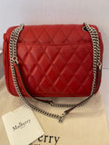 Pre Loved Mulberry Small Darley in Quitled Scarlet Red Leather (new)