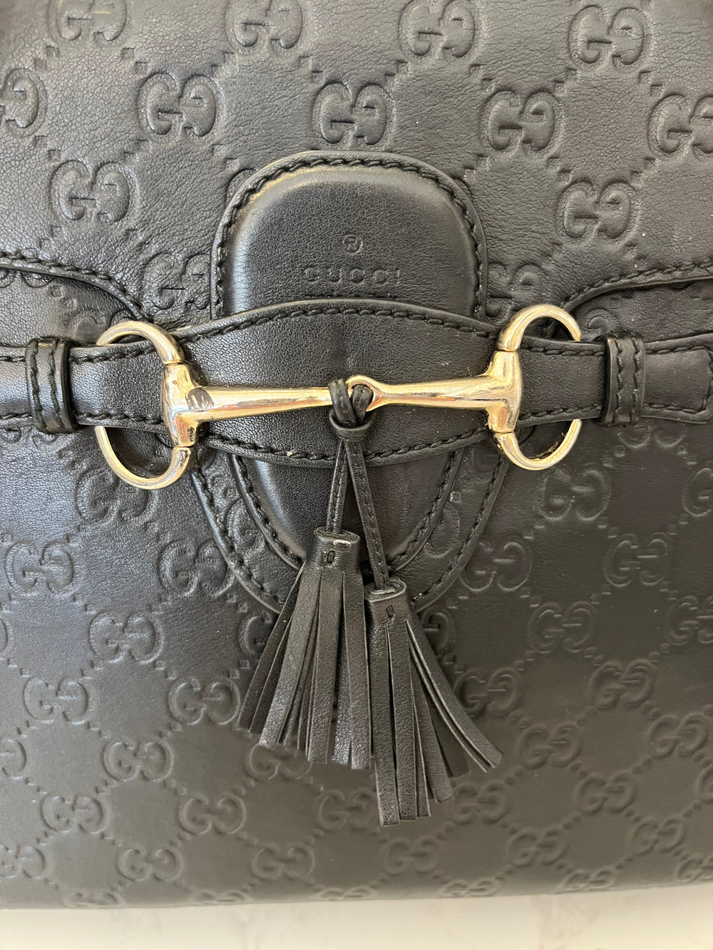 Pre Loved Gucci Emily Guccissima Tote Bag