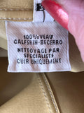 Pre Loved Hermes Gold Calf Leather Sleeveless Top