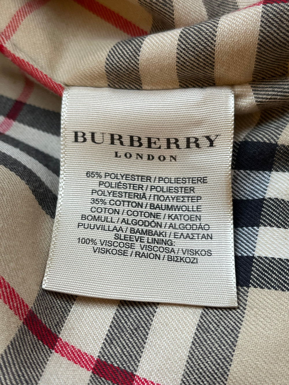 Pre Loved Burberry Pale Pink Trench Coat UK12