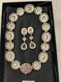 Pre Loved Miu Miu Crystal Necklace, Bracelet & Earrings