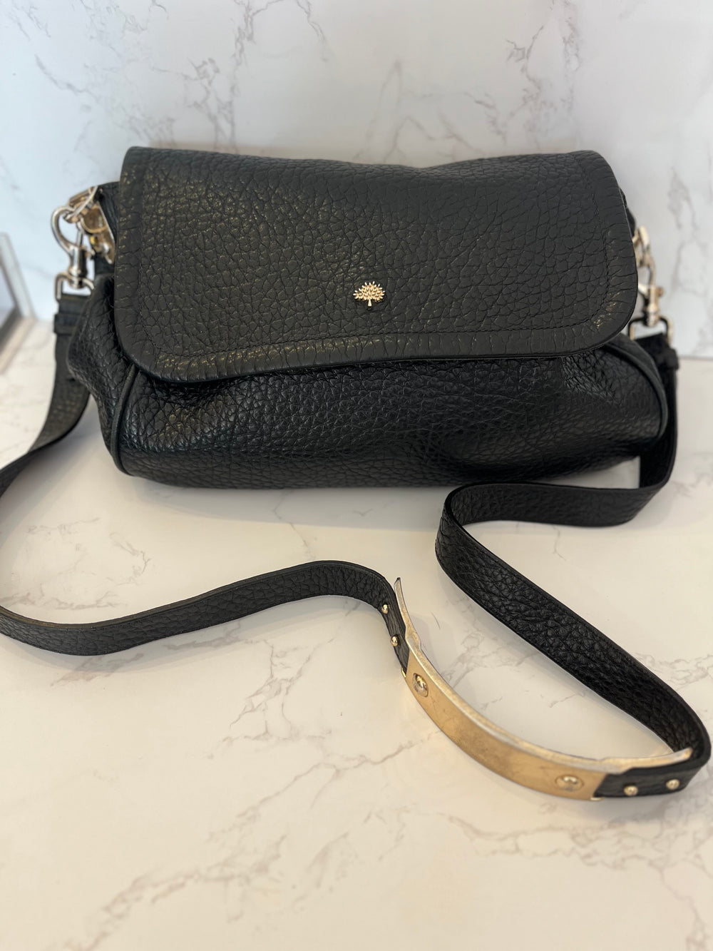 Pre Loved Mulberry Evelina Black Shoulder, Cross Body Bag