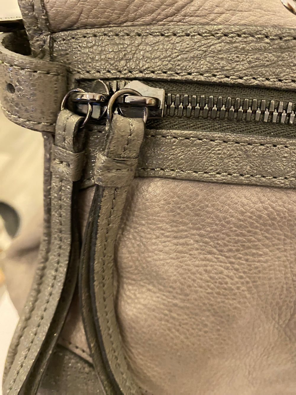 Pre Loved Mulberry Taylor Bag in Grey