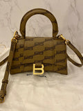 Pre Loved Balenciaga Hourglass XS Top Handle Bag in BB Monogram